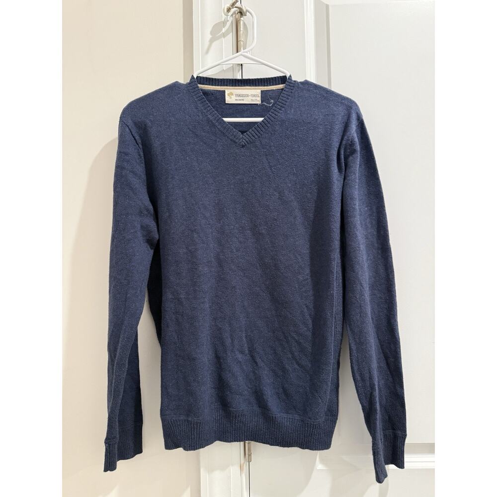 Tucker Tate Blue Sweater Size XXL Long Sleeve V Neck Pullover